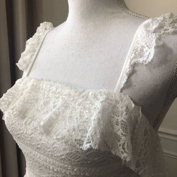 Show Me Your MuMu Tracy Ruffle Tiered Dress NWT XS - Picture 4 of 15